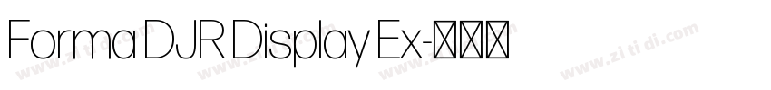 Forma DJR Display Ex字体转换 Forma DJR Display Ex字体转换
